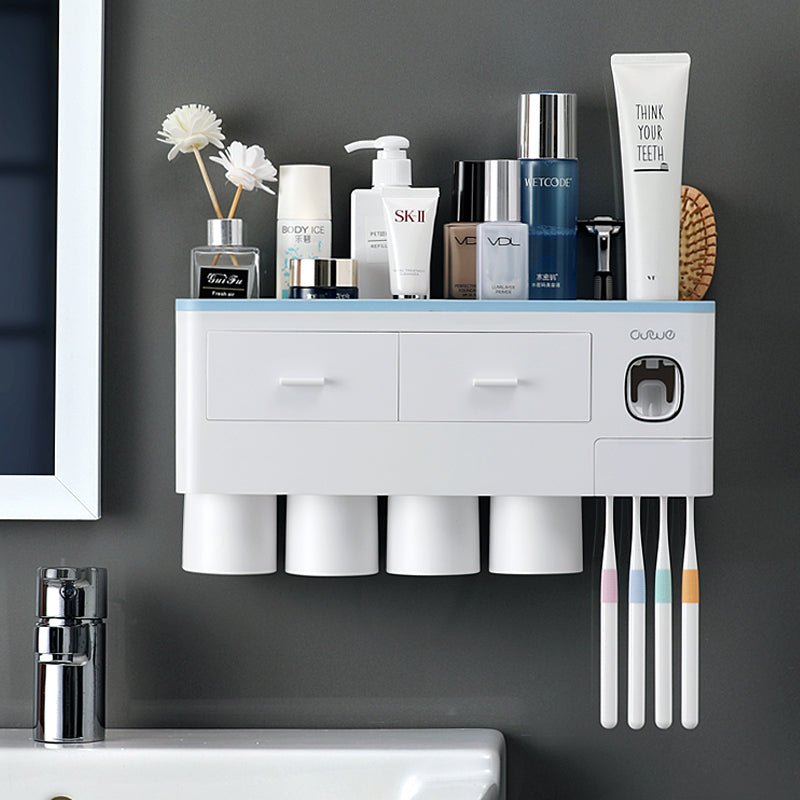 Bathroom Organizer Set Toothbrush Cup Holder