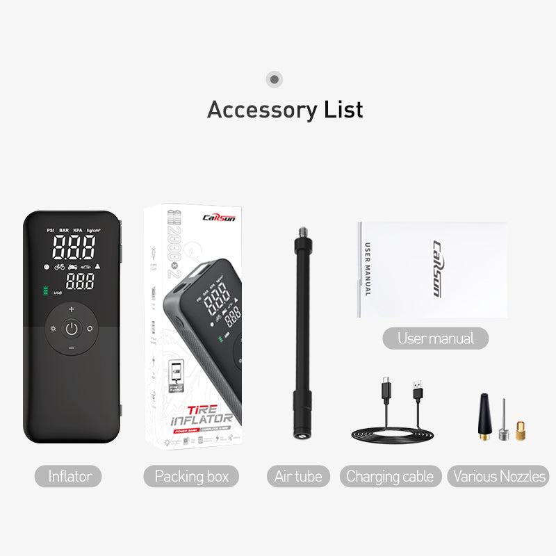 Smart Cordless Air Pump – Digital Tire Inflator for Car, Bike & Sports